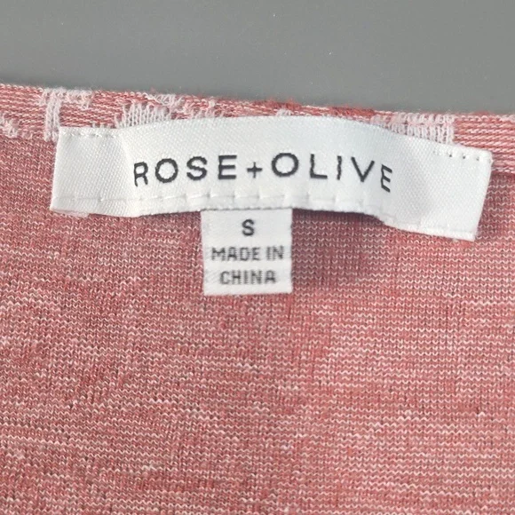 Rose + Olive Women's 3/4 Sleeve Top - Picture 2 of 6